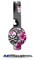 Girly Pink Bow Skull Decal Style Skin (fits Sol Republic Tracks Headphones - HEADPHONES NOT INCLUDED) 
