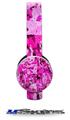 Pink Plaid Graffiti Decal Style Skin (fits Sol Republic Tracks Headphones - HEADPHONES NOT INCLUDED) 