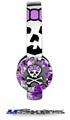 Purple Princess Skull Decal Style Skin (fits Sol Republic Tracks Headphones - HEADPHONES NOT INCLUDED) 