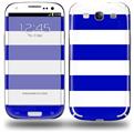 Psycho Stripes Blue and White - Decal Style Skin (fits Samsung Galaxy S III S3)