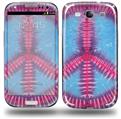 Tie Dye Peace Sign 100 - Decal Style Skin (fits Samsung Galaxy S III S3)