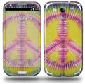 Tie Dye Peace Sign 104 - Decal Style Skin (fits Samsung Galaxy S III S3)