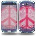 Tie Dye Peace Sign 108 - Decal Style Skin (fits Samsung Galaxy S III S3)
