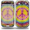 Tie Dye Peace Sign 109 - Decal Style Skin (fits Samsung Galaxy S III S3)