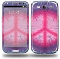 Tie Dye Peace Sign 110 - Decal Style Skin (fits Samsung Galaxy S III S3)