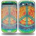 Tie Dye Peace Sign 111 - Decal Style Skin (fits Samsung Galaxy S III S3)