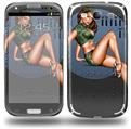 Bomber Pin Up Girl - Decal Style Skin (fits Samsung Galaxy S III S3)