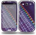 Tie Dye Alls Purple - Decal Style Skin (fits Samsung Galaxy S III S3)