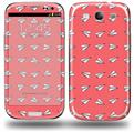 Paper Planes Coral - Decal Style Skin (fits Samsung Galaxy S III S3)