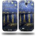 Vincent Van Gogh Starry Night Over The Rhone - Decal Style Skin (fits Samsung Galaxy S IV S4)