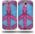 Tie Dye Peace Sign 100 - Decal Style Skin (fits Samsung Galaxy S IV S4)