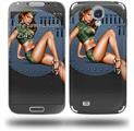 Bomber Pin Up Girl - Decal Style Skin (fits Samsung Galaxy S IV S4)
