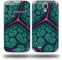 Linear Cosmos Teal - Decal Style Skin compatible with Samsung Galaxy S IV S4