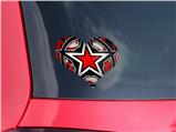 Star Checker Splatter - I Heart Love Car Window Decal 6.5 x 5.5 inches