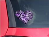 Scene Kid Sketches Purple - I Heart Love Car Window Decal 6.5 x 5.5 inches