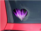 Lightning Purple - I Heart Love Car Window Decal 6.5 x 5.5 inches