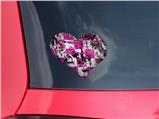Pink Graffiti - I Heart Love Car Window Decal 6.5 x 5.5 inches