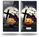 Halloween Jack O Lantern and Cemetery Kitty Cat - Decal Style Skin (fits Nokia Lumia 928)