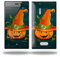 Halloween Mean Jack O Lantern Pumpkin - Decal Style Skin (fits Nokia Lumia 928)