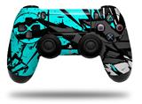 WraptorSkinz Skin compatible with Sony PS4 Dualshock Controller PlayStation 4 Original Slim and Pro Baja 0040 Neon Teal (CONTROLLER NOT INCLUDED)