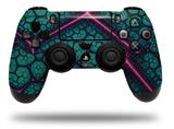 WraptorSkinz Skin compatible with Sony PS4 Dualshock Controller PlayStation 4 Original Slim and Pro Linear Cosmos Teal (CONTROLLER NOT INCLUDED)