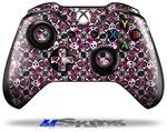 Decal Skin Wrap fits Microsoft XBOX One Wireless Controller Splatter Girly Skull Pink