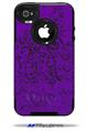 Folder Doodles Purple - Decal Style Vinyl Skin fits Otterbox Commuter iPhone4/4s Case (CASE SOLD SEPARATELY)