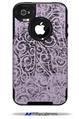 Folder Doodles Lavender - Decal Style Vinyl Skin fits Otterbox Commuter iPhone4/4s Case (CASE SOLD SEPARATELY)