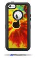 Tie Dye Music Note 100 - Decal Style Vinyl Skin fits Otterbox Defender iPhone 5C Case (CASE SOLD SEPARATELY)