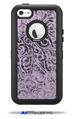 Folder Doodles Lavender - Decal Style Vinyl Skin fits Otterbox Defender iPhone 5C Case (CASE SOLD SEPARATELY)