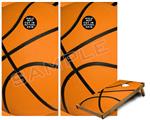 Cornhole Game Board Vinyl Skin Wrap Kit - Basketball fits 24x48 game boards (GAMEBOARDS NOT INCLUDED)