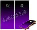 Cornhole Game Board Vinyl Skin Wrap Kit - Smooth Fades Purple Black fits 24x48 game boards (GAMEBOARDS NOT INCLUDED)