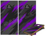 Cornhole Game Board Vinyl Skin Wrap Kit - Jagged Camo Purple fits 24x48 game boards (GAMEBOARDS NOT INCLUDED)