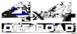 Baja 0018 Blue Royal - 4x4 Decal Bolted 13x5.5 (2 Decal Set)