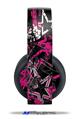 Vinyl Decal Skin Wrap compatible with Original Sony PlayStation 4 Gold Wireless Headphones Baja 0003 Hot Pink (PS4 HEADPHONES  NOT INCLUDED)