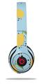 Skin Decal Wrap compatible with Beats Solo 2 WIRED Headphones Lemon Blue (HEADPHONES NOT INCLUDED)