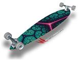 Linear Cosmos Teal - Decal Style Vinyl Wrap Skin fits Longboard Skateboards up to 10"x42" (LONGBOARD NOT INCLUDED)