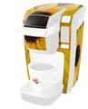 Decal Style Vinyl Skin compatible with Keurig K10 / K15 Mini Plus Coffee Makers Yellow Daisy (KEURIG NOT INCLUDED)