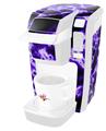 Decal Style Vinyl Skin compatible with Keurig K10 / K15 Mini Plus Coffee Makers Electrify Purple (KEURIG NOT INCLUDED)