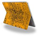 Folder Doodles Orange - Decal Style Vinyl Skin fits Microsoft Surface Pro 4 (SURFACE NOT INCLUDED)