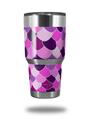 WraptorSkinz Skin Wrap compatible with RTIC 30oz ORIGINAL 2017 AND OLDER Tumblers Scales Pink Purple (TUMBLER NOT INCLUDED)