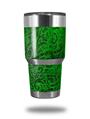 WraptorSkinz Skin Wrap compatible with RTIC 30oz ORIGINAL 2017 AND OLDER Tumblers Folder Doodles Green (TUMBLER NOT INCLUDED)