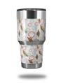 WraptorSkinz Skin Wrap compatible with RTIC 30oz ORIGINAL 2017 AND OLDER Tumblers Sea Shells 02 White (TUMBLER NOT INCLUDED)