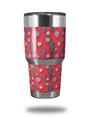 WraptorSkinz Skin Wrap compatible with RTIC 30oz ORIGINAL 2017 AND OLDER Tumblers Seahorses and Shells Coral (TUMBLER NOT INCLUDED)