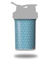 Decal Style Skin Wrap works with Blender Bottle 22oz ProStak Hearts Blue On White (BOTTLE NOT INCLUDED)