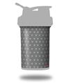 Decal Style Skin Wrap works with Blender Bottle 22oz ProStak Hearts Gray On White (BOTTLE NOT INCLUDED)