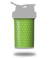 Decal Style Skin Wrap works with Blender Bottle 22oz ProStak Hearts Green On White (BOTTLE NOT INCLUDED)