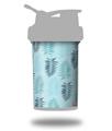 Decal Style Skin Wrap works with Blender Bottle 22oz ProStak Palms 01 Blue On Blue (BOTTLE NOT INCLUDED)