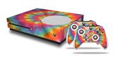 WraptorSkinz Decal Skin Wrap Set works with 2016 and newer XBOX One S Console and 2 Controllers Tie Dye Swirl 102