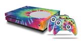 WraptorSkinz Decal Skin Wrap Set works with 2016 and newer XBOX One S Console and 2 Controllers Tie Dye Swirl 104